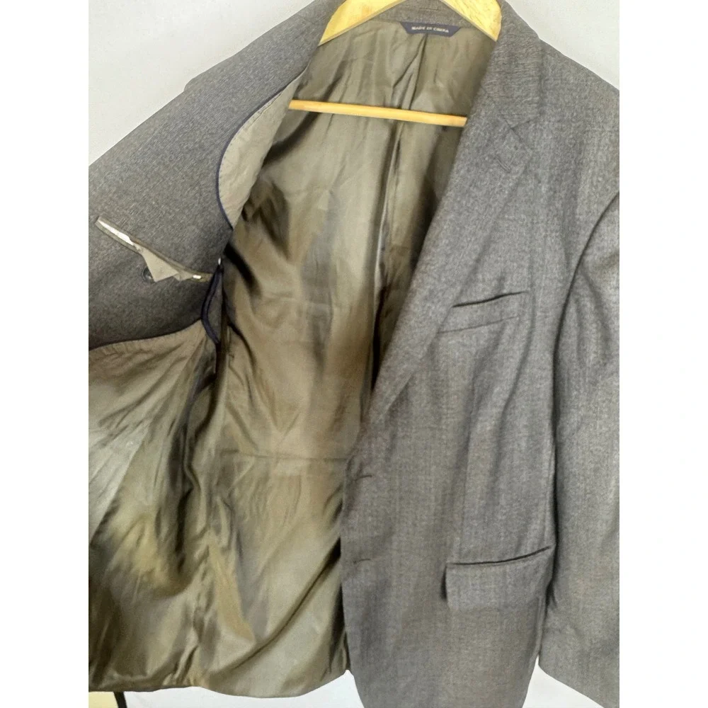 Banana Republic Mens 40R Modern Fit‎ Grey Wool Blazer Jacket 762151-00-1